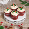 Holiday Holly Cupcakes, christmas gift, christmas, holiday gift, holiday, gourmet gift, gourmet, cupcake gift, cupcake