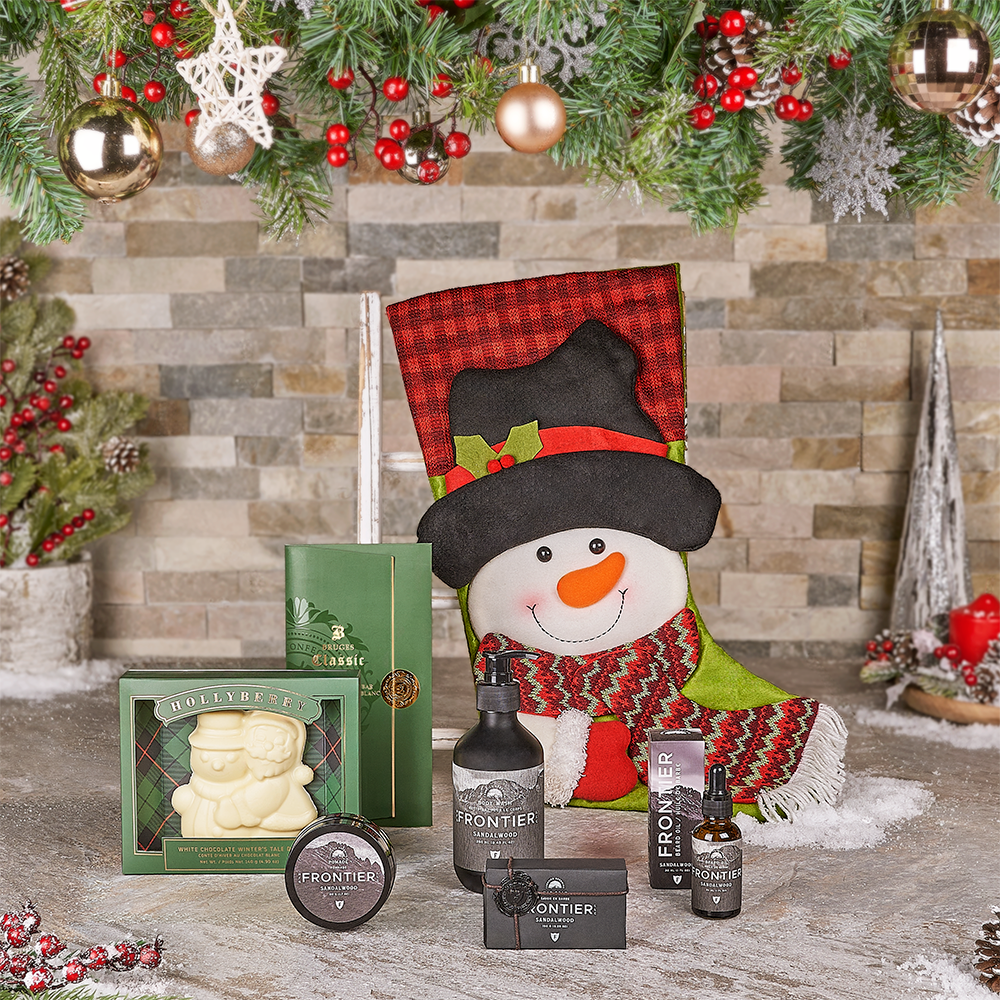 Holiday Spa Stocking for Men, spa gift, spa, christmas gift, christmas, Canada delivery