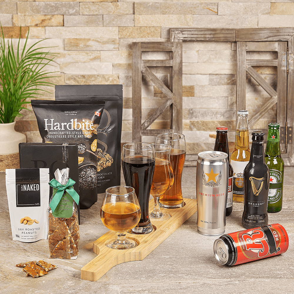 Indulgent Beer Flight Gift, beer gift, beer, beer flight gift, beer flight