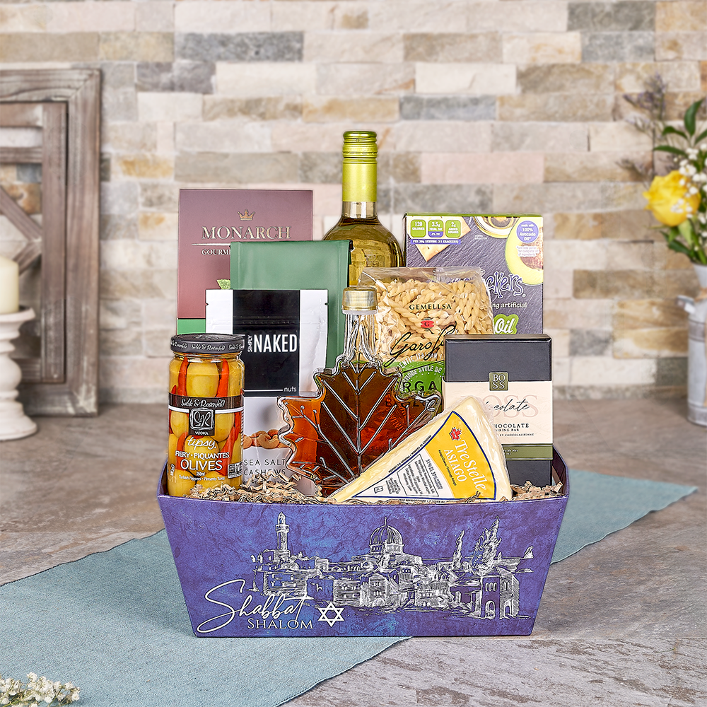 Kosher Wine &amp; Pasta Tray, wine gift, wine, kosher gift, kosher, chocolate gift, chocolate, cheese gift, cheese, pasta gift, pasta, Canada delivery