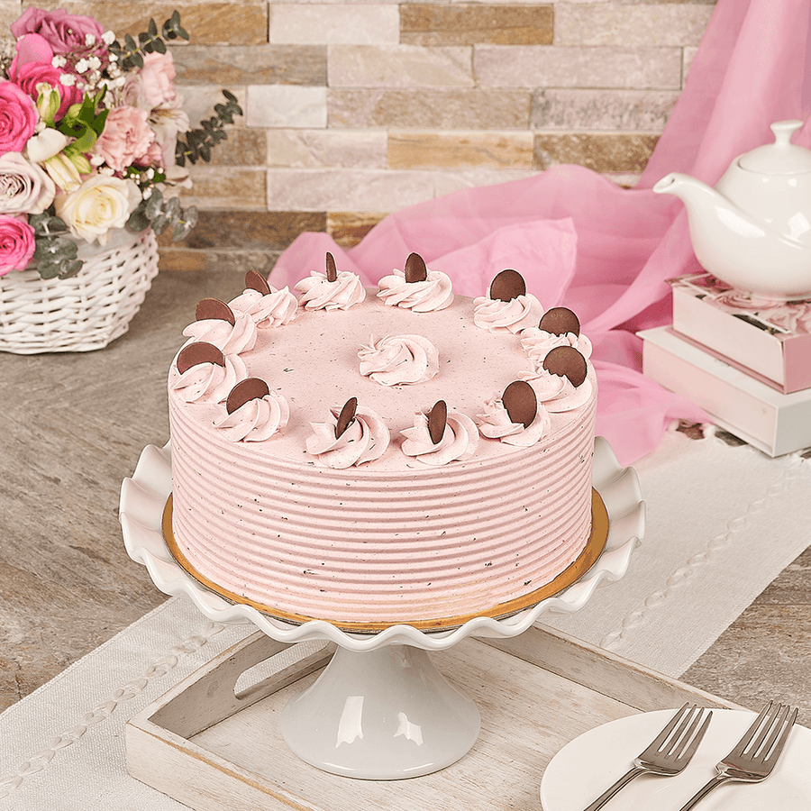 Large Chocolate Cake With Strawberry Buttercream, chocolate cake gift, chocolate cake, cake gift, cake