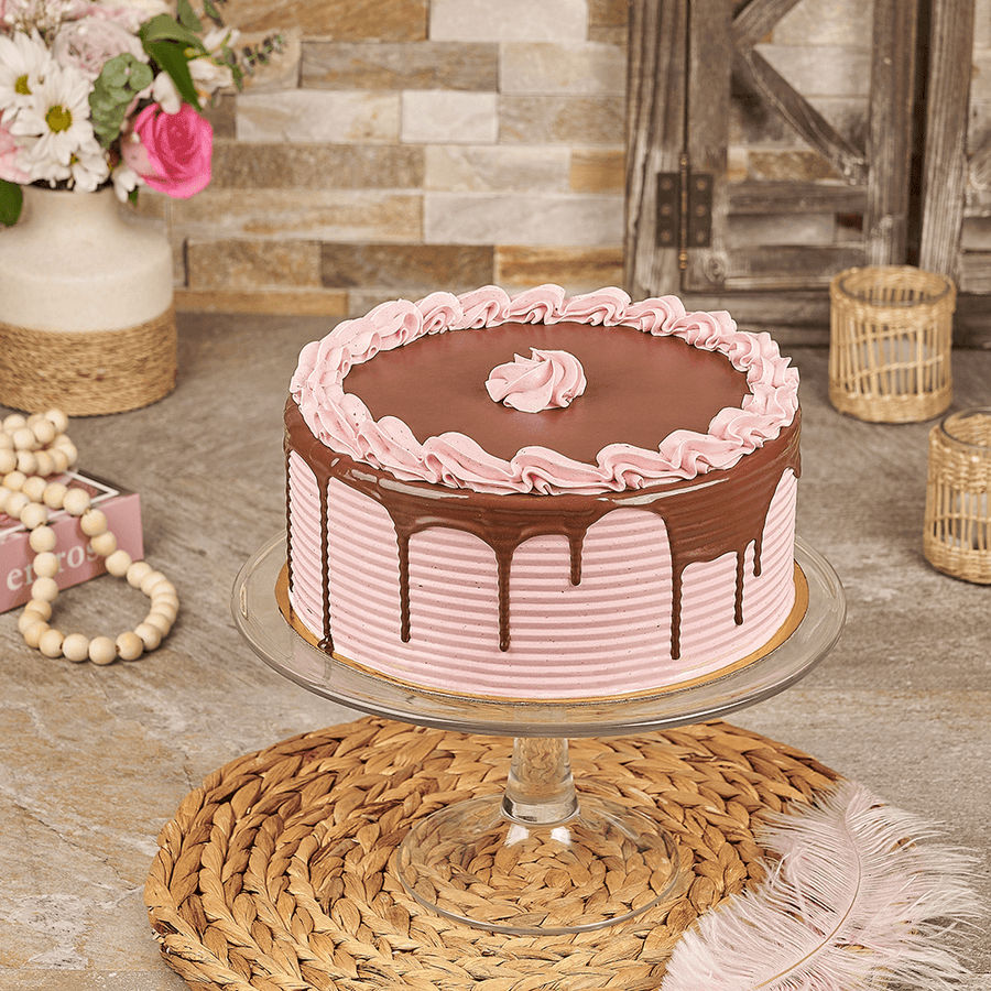 Large Chocolate Raspberry Cake, cake gift, cake, chocolate cake gift, chocolate cake