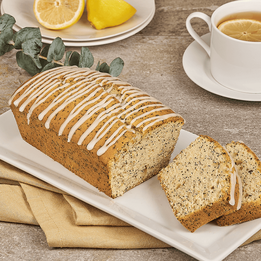 Lemon Poppyseed Loaf, loaf gift, loaf, baked goods gift, baked goods, dessert gift, dessert