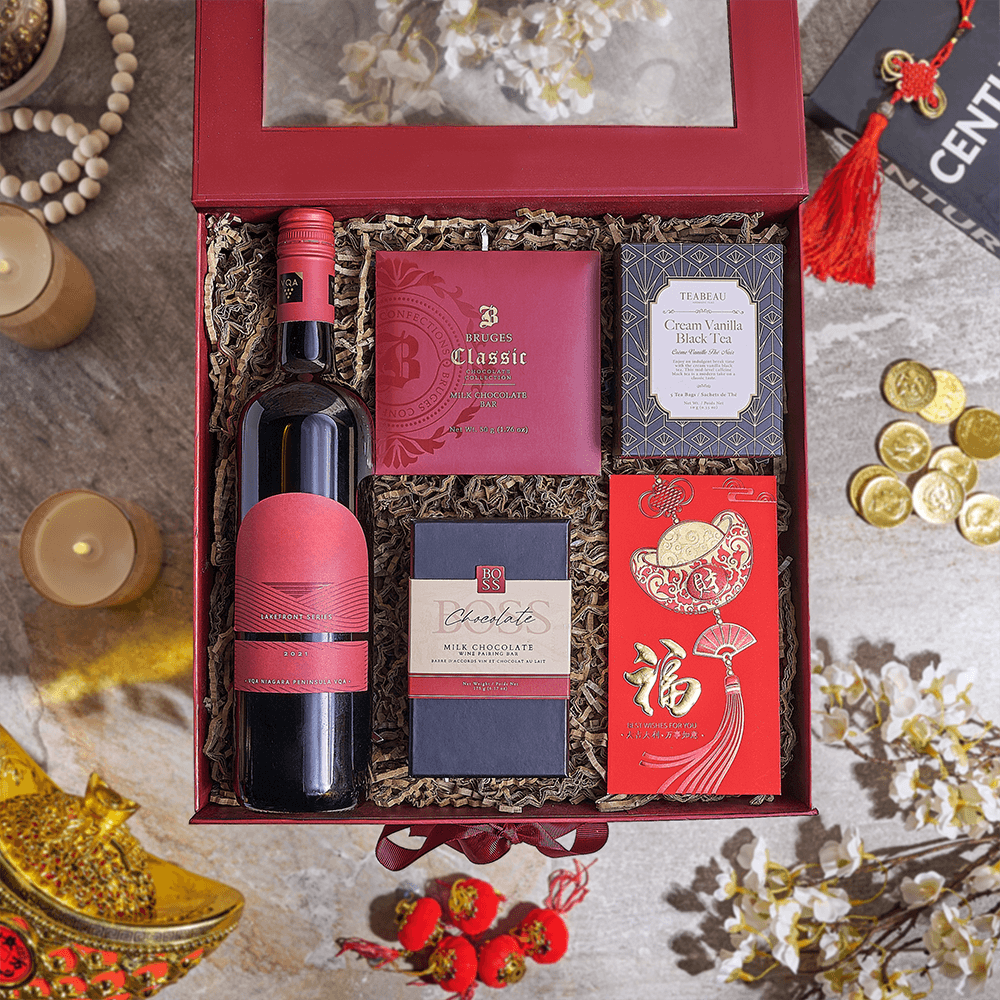 Lunar New Year Wine Gift Set, wine gift, wine, chinese new year gift, chinese new year, lunar new year gift, lunar new year, Canada delivery