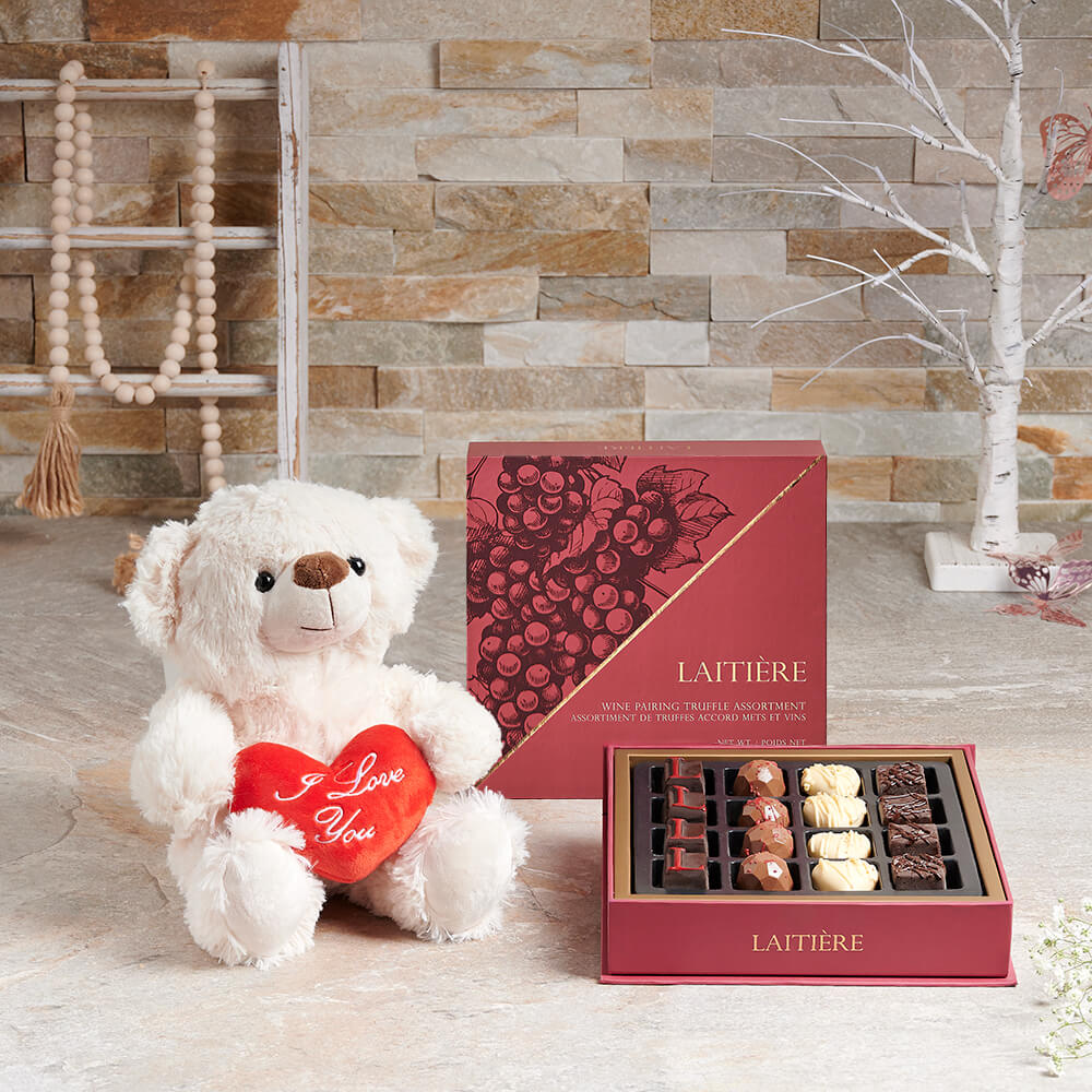 Mother’s Day Truffle &amp; Bear Gift, mothers day gift, mothers day, chocolate gift, chocolate, gourmet gift, gourmet