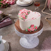 Raspberry Vanilla Heart Cake, cake gift basket, cake gift, cake, mothers day gift, mothers day, gourmet gift, gourmet