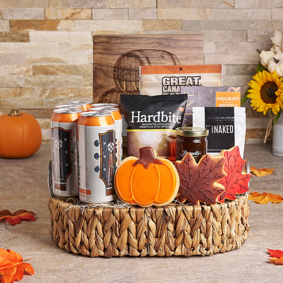 Thanksgiving Beer & Snack Gift Tray, beer gift, beer, thanksgiving gift, thanksgiving, fall gift, fall, gourmet gift, gourmet, cookie gift, cookie