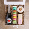 The Cookie & Champagne Box, champagne gift, champagne, gourmet gift, gourmet, cookie gift, cookie, sparkling wine gift, sparkling wine