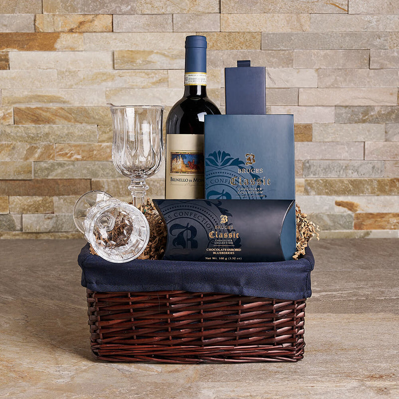 The Evergreen Wine Gift Basket wine gift baskets Canada delivery