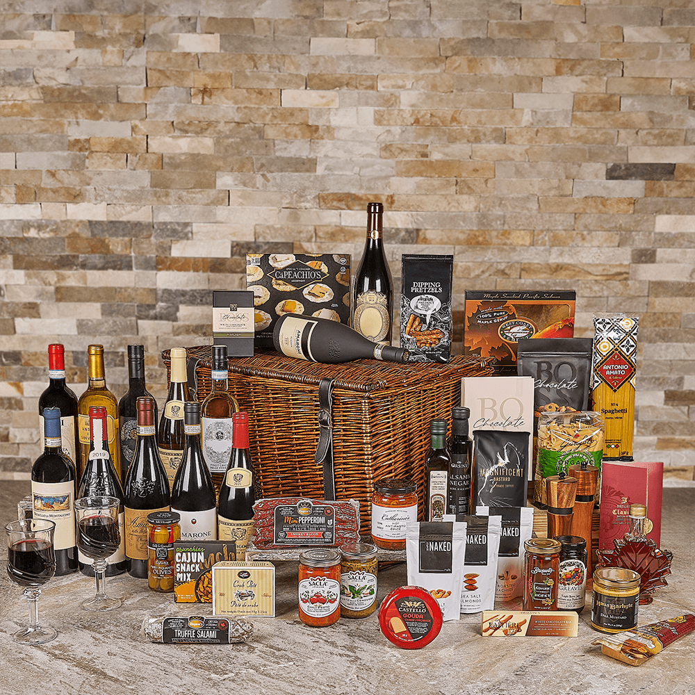The Presidential with Premium Wines, wine gift, wine, luxury gift, luxury, gourmet gift, gourmet, luxury wine gift, luxury wine, Canada delivery, Set 28456-2024