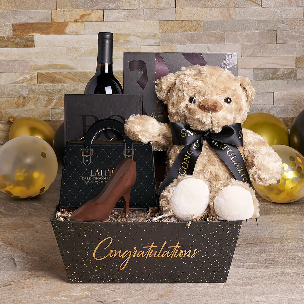 The Wine & Chocolate Graduation Gift, graduation gift, graduation, wine gift, wine, chocolate gift, chocolate, gourmet gift, gourmet