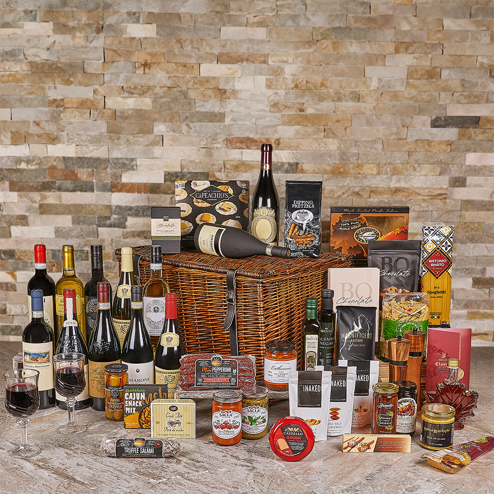 The Presidential with Table Wines, wine gift, wine, gourmet gift, gourmet, luxury gift, luxury, luxury wine gift, luxury wine, Canada delivery, Set 28456-2024