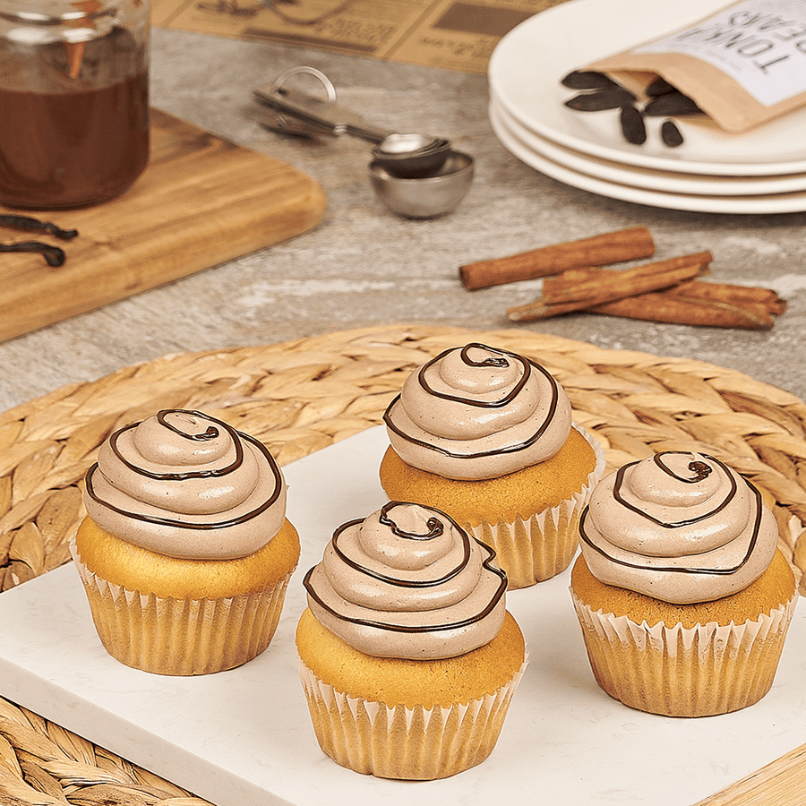 Vanilla Cupcake With Hazelnut Frosting, cupcake gift, cupcake, dessert gift, dessert