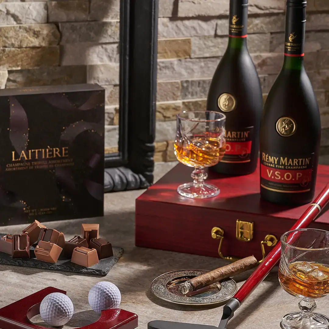 Corporate gift basket in premium presentation box