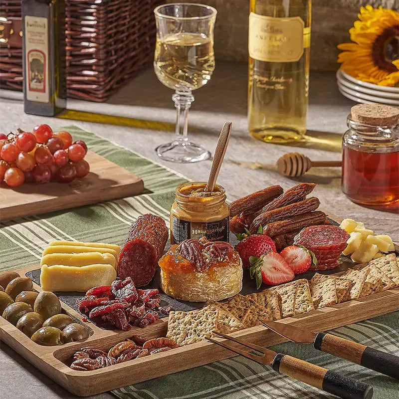 Luxury gourmet gift basket assortment