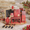 Yuletide Wine Serving Gift Board, christmas gift, christmas, gourmet gift, gourmet, holiday gift, holiday, wine gift, wine