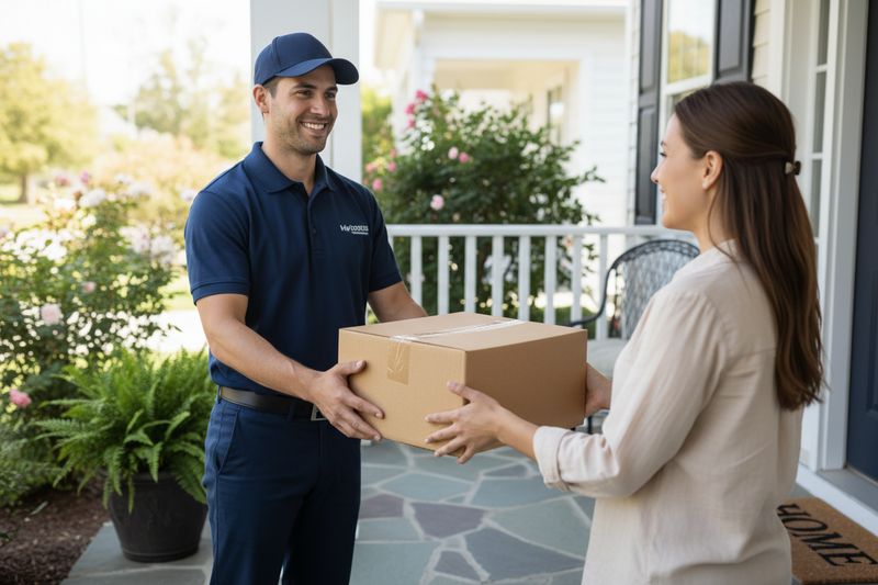Premium gift basket ready for courier delivery