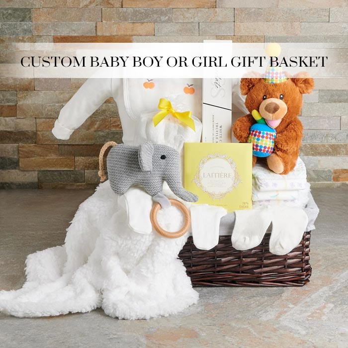 Custom Baby Boy Or Girl Gift Basket