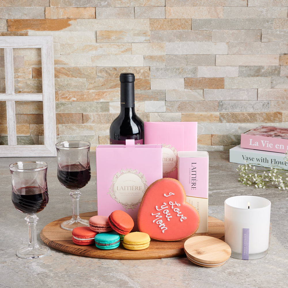 Mother's Day I Love You Gift Set, gourmet gift, mother's day gift, wine gift, mother's day