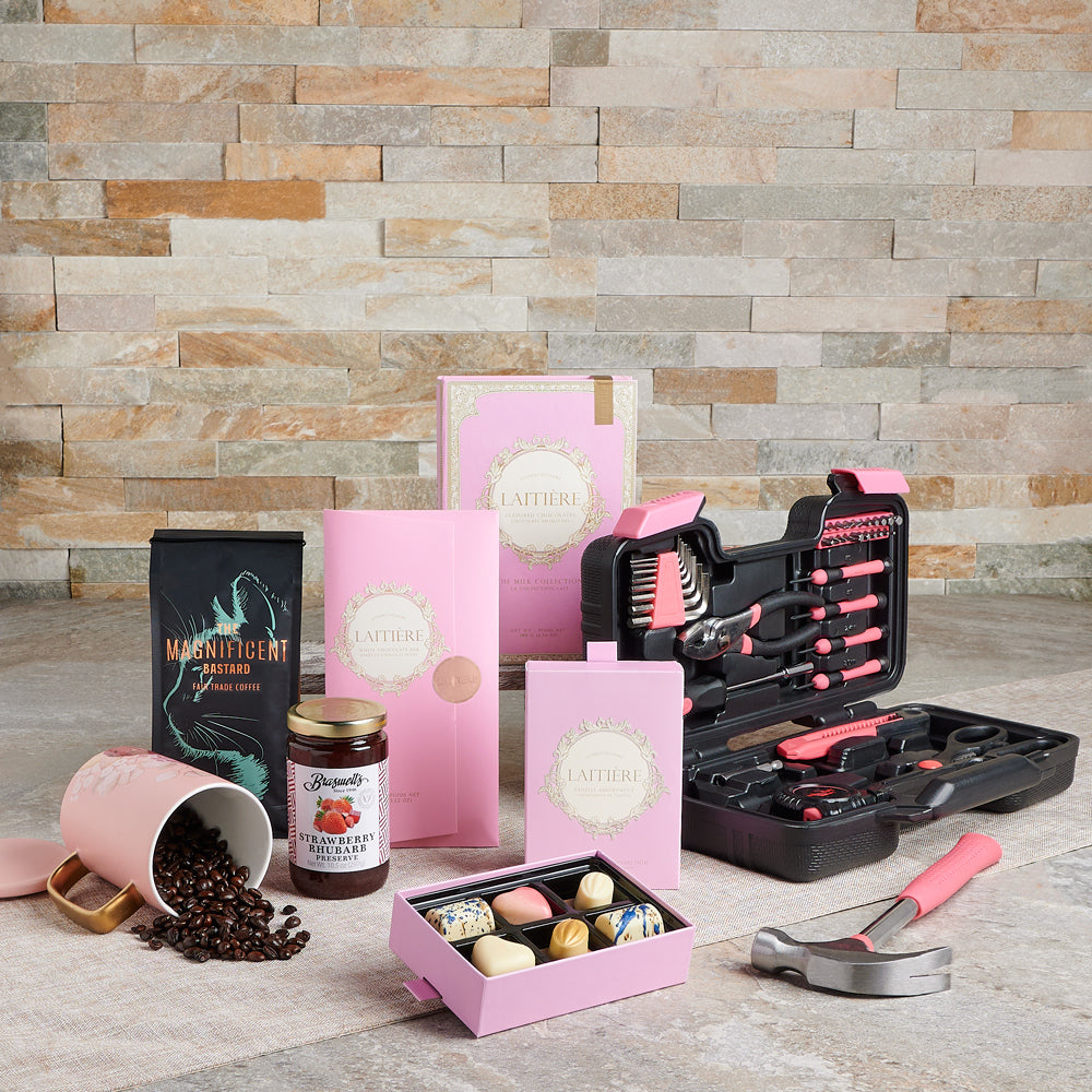 The Handy Helper Coffee & Tools Gift Set,  gourmet gift, coffee gift, mother's day, mother's day gift