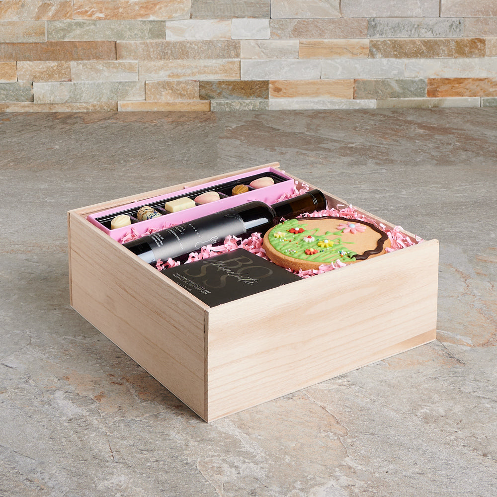 Sweet Love and Wine Gift Basket, gourmet gift, icewine gift, wine gift, mother's day, mother's day gift