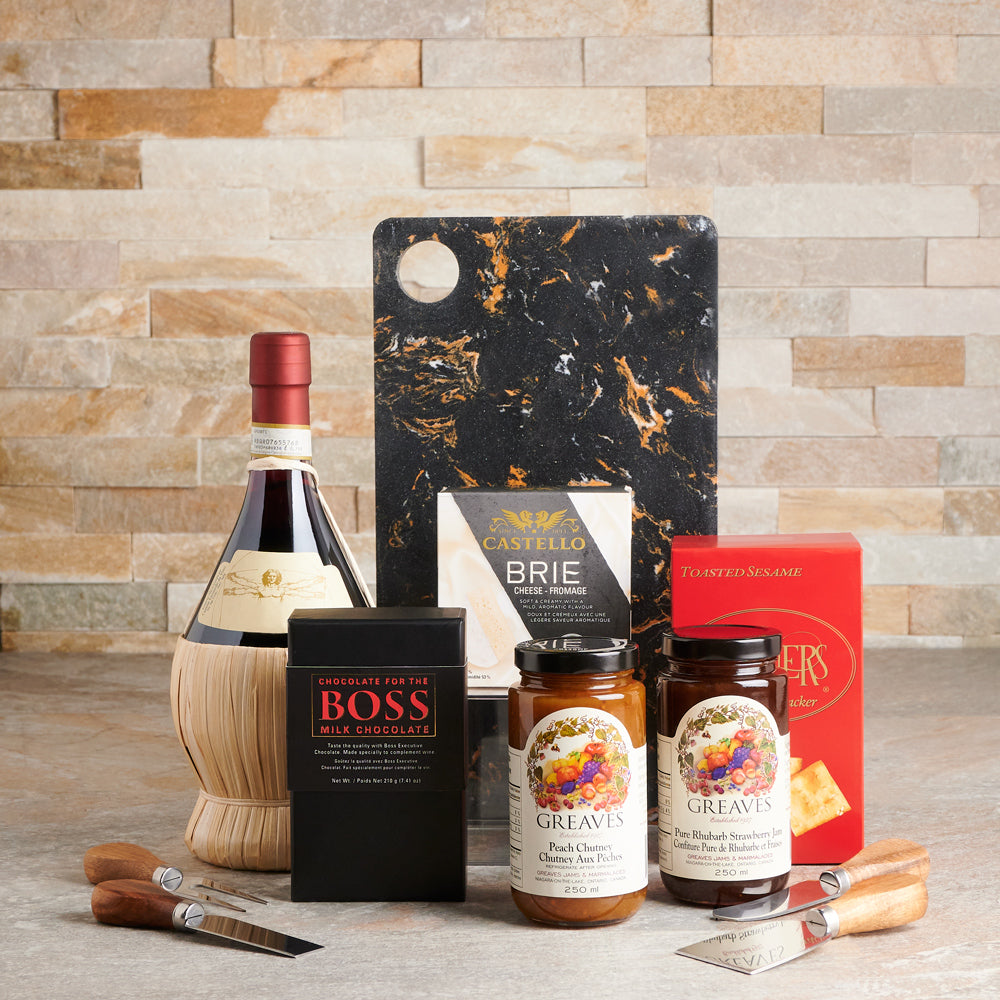 The Chateauguay Wine Gift Basket, Wine Gift Baskets, Gourmet Gift Baskets, Canada Delivery