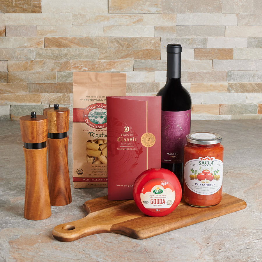 Gourmet Gift Basket for Every Day, gourmet gift, gourmet, wine gift, wine, pasta gift, pasta