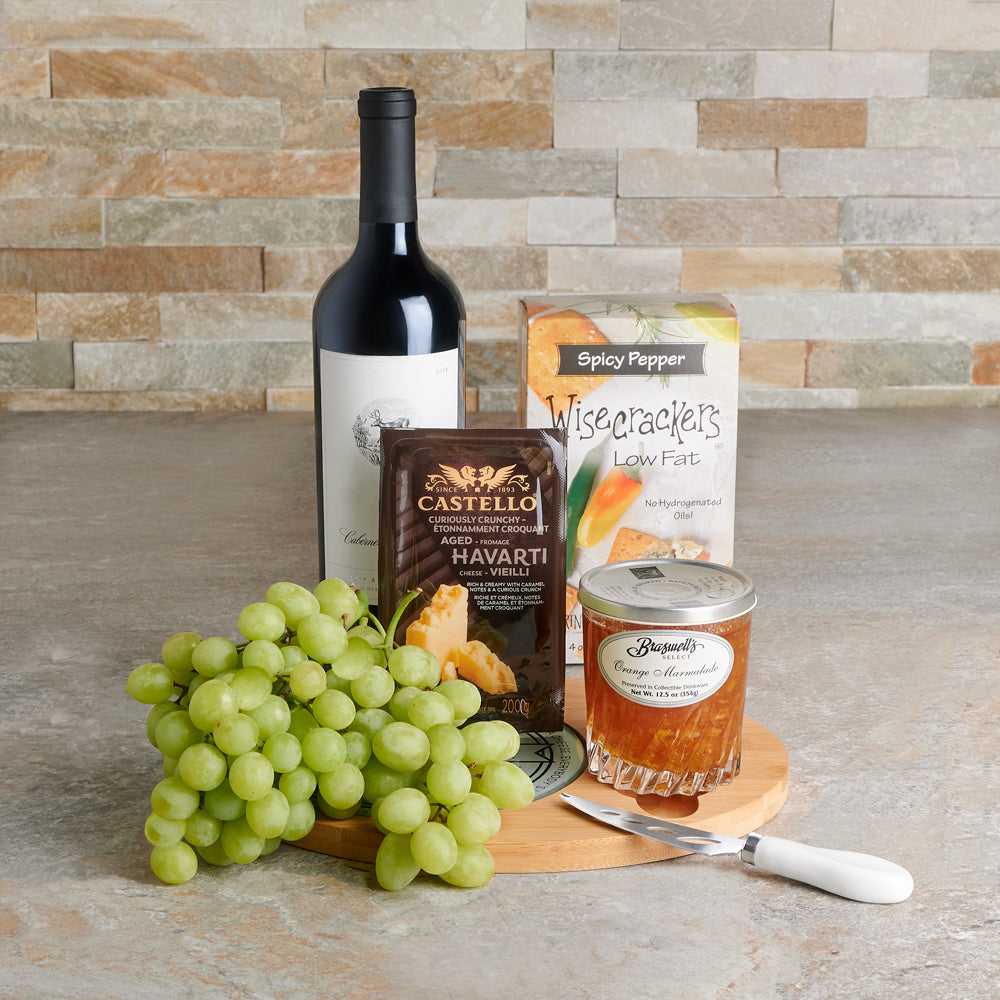 Wine & Grapes Cheeseboard Gift Set, wine gift, wine, gourmet gift, gourmet, cheeseboard gift, cheeseboard, cheese gift, cheese