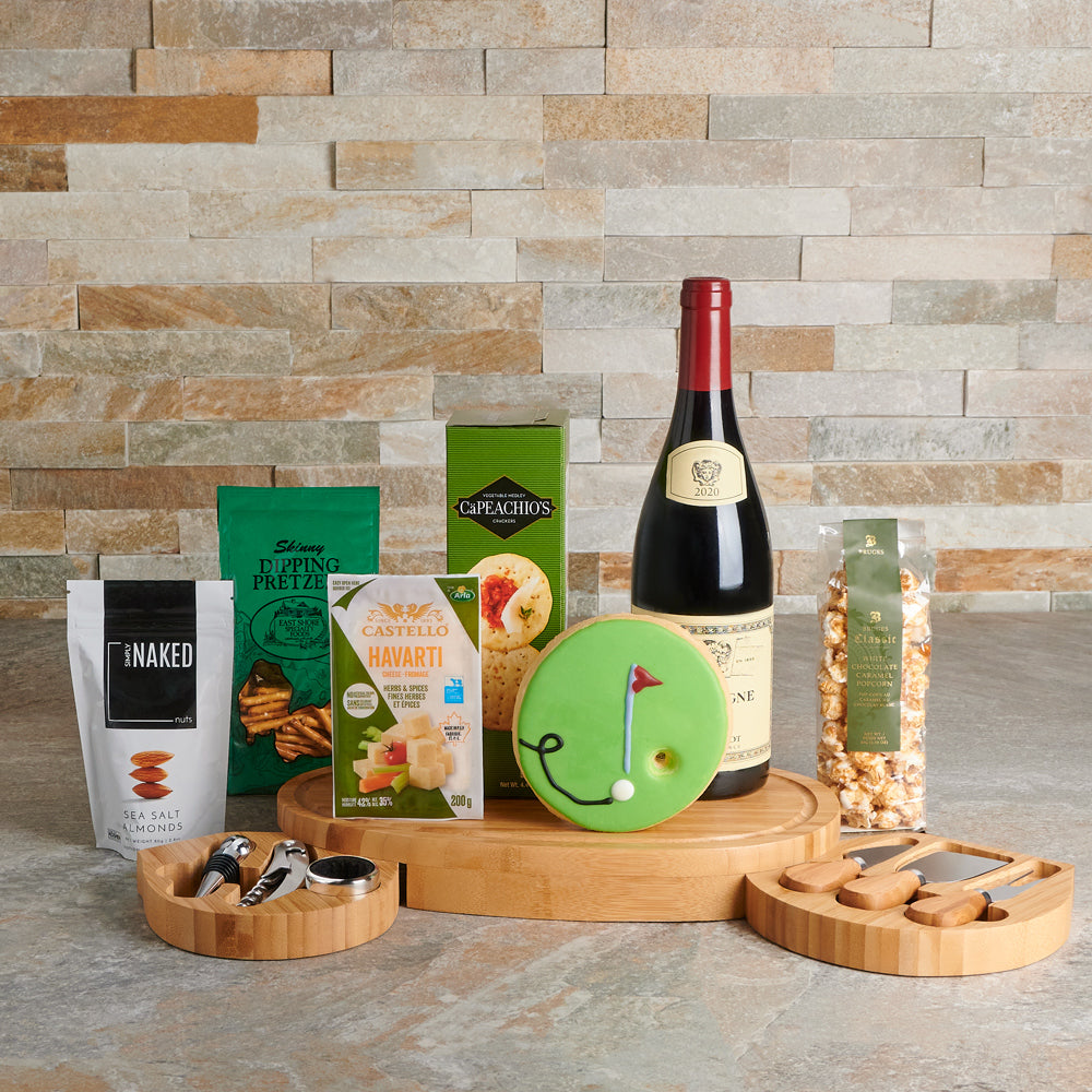 Crunchy & Sweet Golf Gift Set, gourmet gift, gourmet, wine gift, wine, golf gift, golf, sports gift, sports