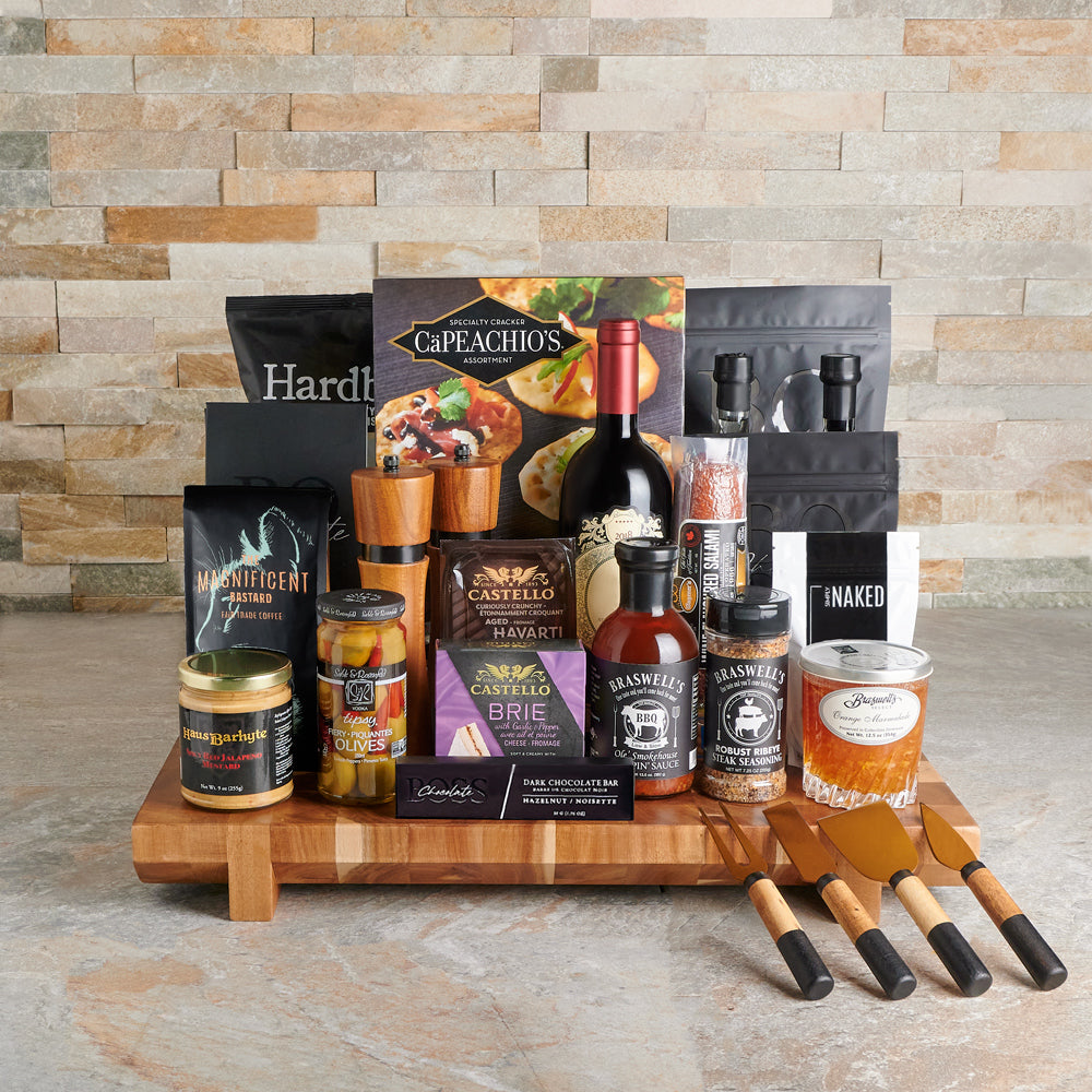 Luxury Feast Gift Basket, gourmet gift, gourmet, wine gift, wine, pasta gift, pasta, luxury gift, luxury gift basket