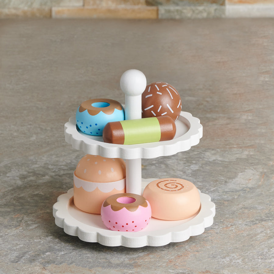 Birbaby Double Tier Treats Stand, baby gift, baby, baby toy gift, wooden toy, wooden toy gift