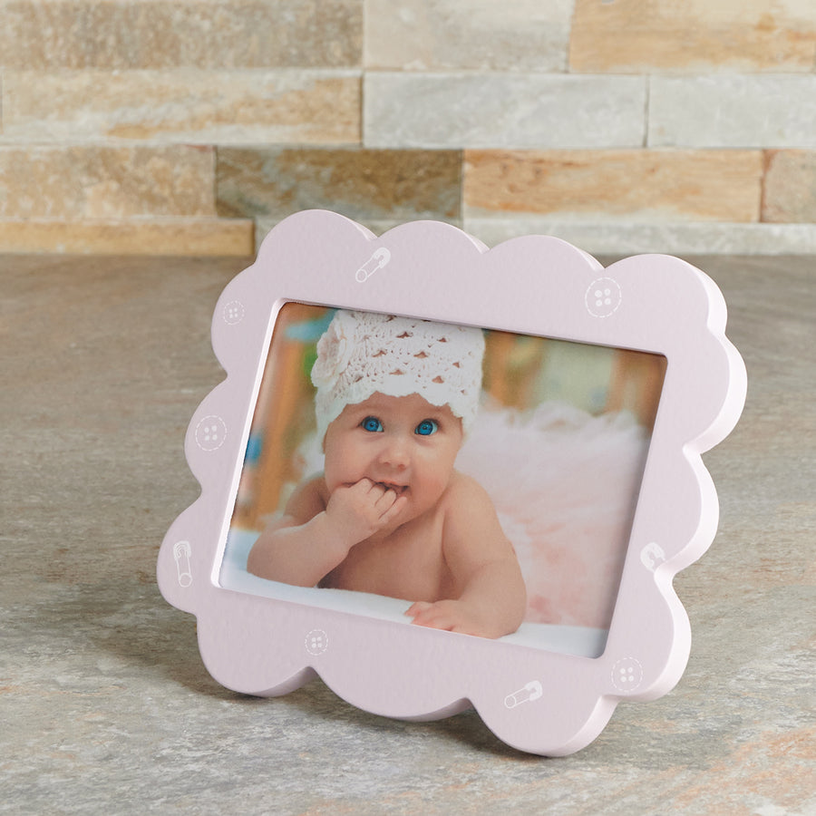Pink Baby Picture Frame, wooden baby gift, wooden gift, baby gift, baby, baby toy gift, baby toy