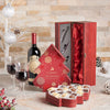 Christmas Wine Lover Gift Set, chocolate gift, chocolate, wine gift, wine, christmas gift, christmas, holiday gift, holiday