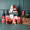 Christmas Sweets & Wine Duo Gift Basket