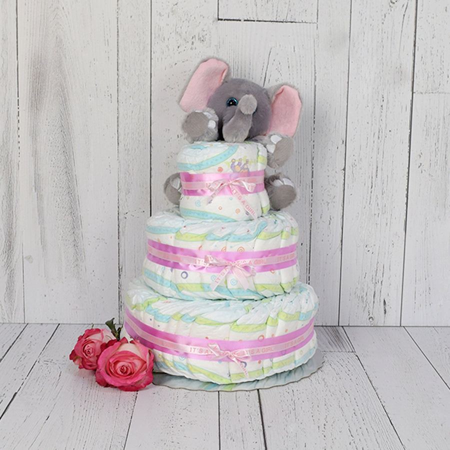 Little Elephant & Diaper Cake