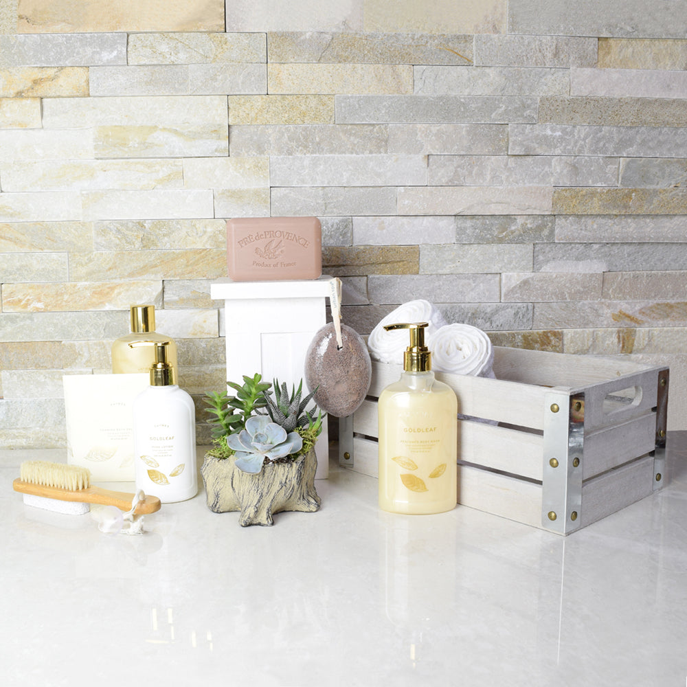 Dreamy Luxury Spa Gift Crate, spa gift baskets, spa gifts, gift baskets, gifts, spa sets
