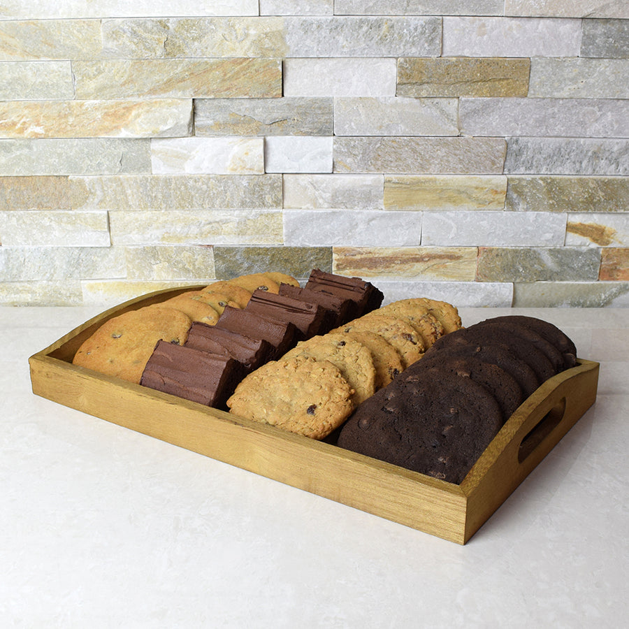 Decadent Cookie & Brownie Platter, Easter gift baskets, gourmet gift baskets, gift baskets, holiday gift baskets