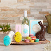 Dessert Bunny & Egg Easter Basket, gourmet gift, gourmet, easter gift, easter, wine gift, wine, chocolate gift, chocolate, cookie gift, cookie