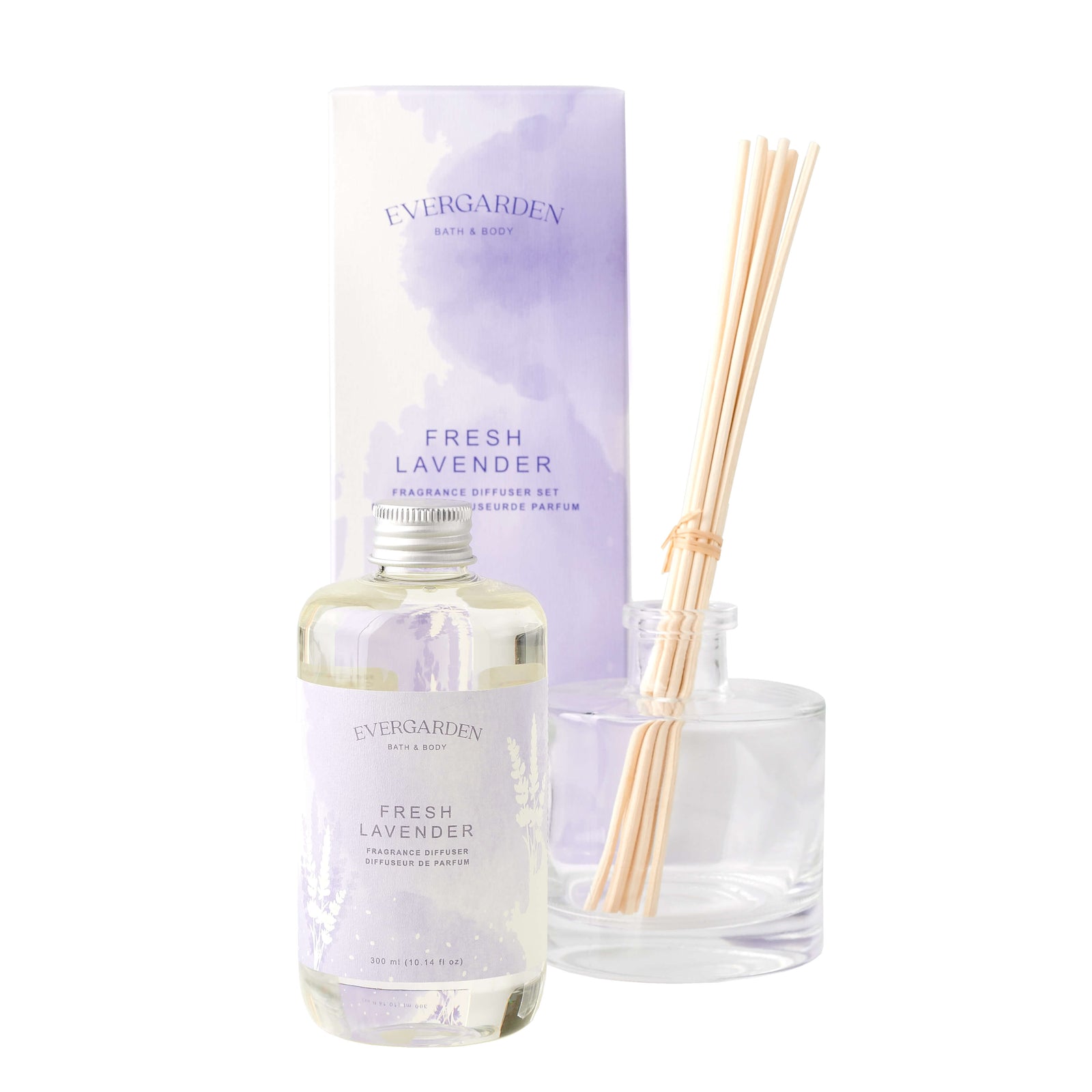 Lavender Mist Spa & Champagne Gift Set, Spa Gift Baskets, Champagne Gift Baskets, Body Scrub, Bubble Bath, Sponge, Spa Gloves, Bath Salts, Candle, Champagne, Bath and Body, Spa Gift Crate, Spa Gift Set, Diffuser, Canada Delivery