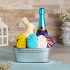 Easter Celebration Gift Basket, easter gift, easter, gourmet gift, gourmet, chocolate gift, chocolate, champagne gift, champagne, sparkling wine gift, sparkling wine