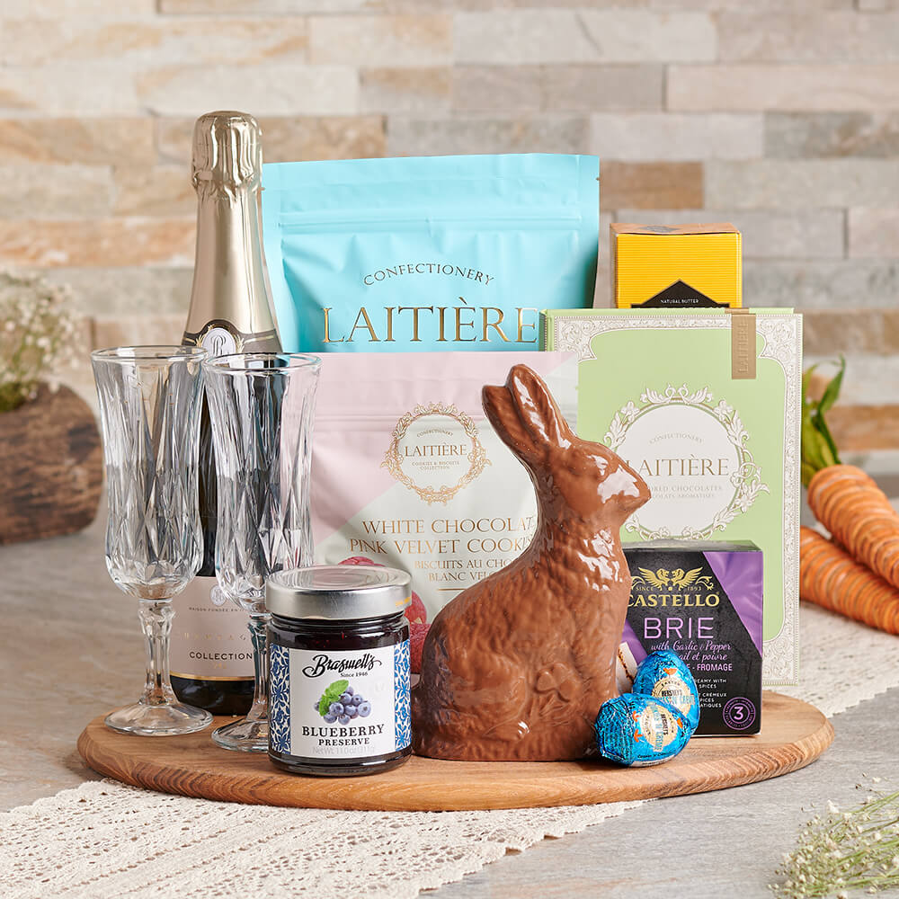 Easter Champagne & Chocolates Gift Set, easter gift, easter, champagne gift, champagne, sparkling wine gift, sparkling wine, chocolate gift, chocolate, gourmet gift, gourmet