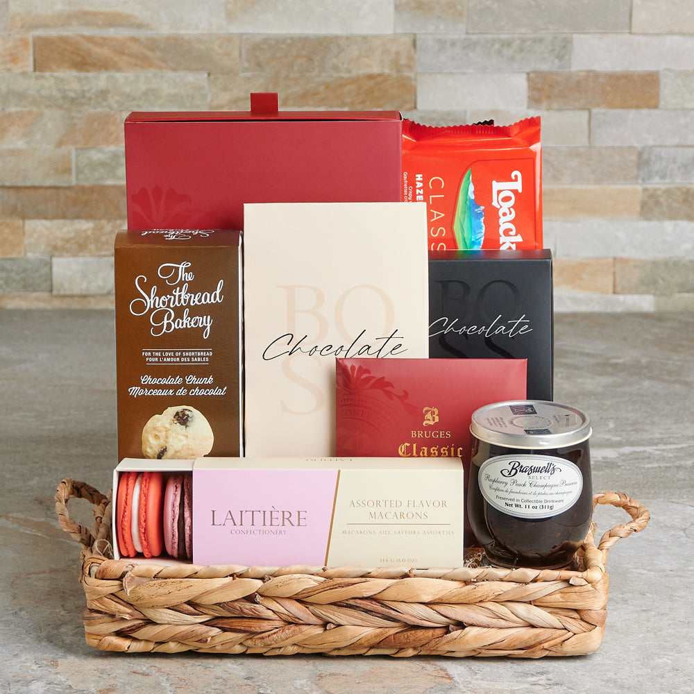 The Sweet Parlor Confectionery Gift Basket, Valentine's Day gifts, chocolate gifts