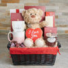 Love by Chocolate Gift Basket, Valentine's Day gifts, chocolate gifts, plush gifts