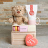 Timeless Valentine’s Day Hot Cocoa Gift Crate, Valentine's Day gifts, plush gifts, cookie gifts