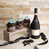 Chocolate and wine Father's Day themed gift set, Same day Canada delivery