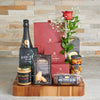 Romance & Entertaining Gift Basket, Valentine's Day gifts, sparkling wine gifts, gourmet gifts