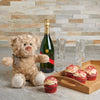 Inviting Cupcakes & Champagne Gift Set, Valentine's Day gifts, sparkling wine gifts, cupcakes