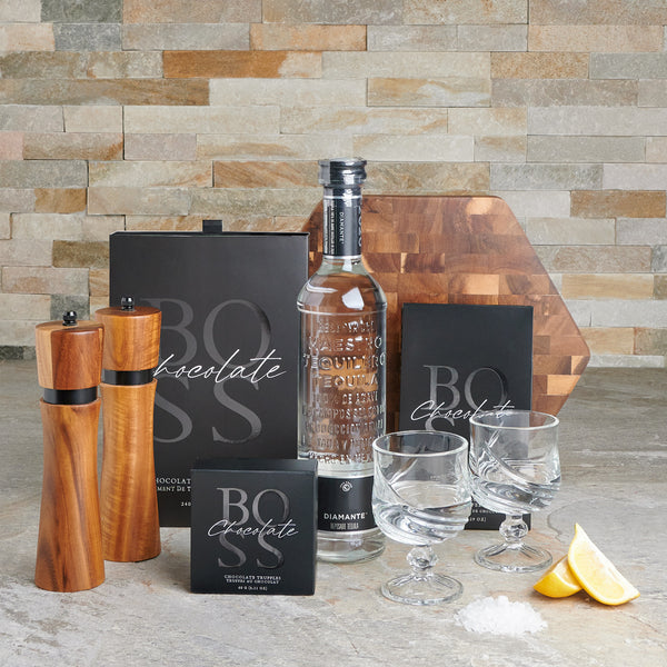 Gulf of Mexico Gift Basket, liquor gift baskets, chocolate gifts