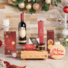 Gourmet Gifting Christmas Wine Gift Basket, christmas gift, christmas, holiday gift, holiday, wine gift, wine, gourmet gift, gourmet, cheeseboard gift, cheeseboard