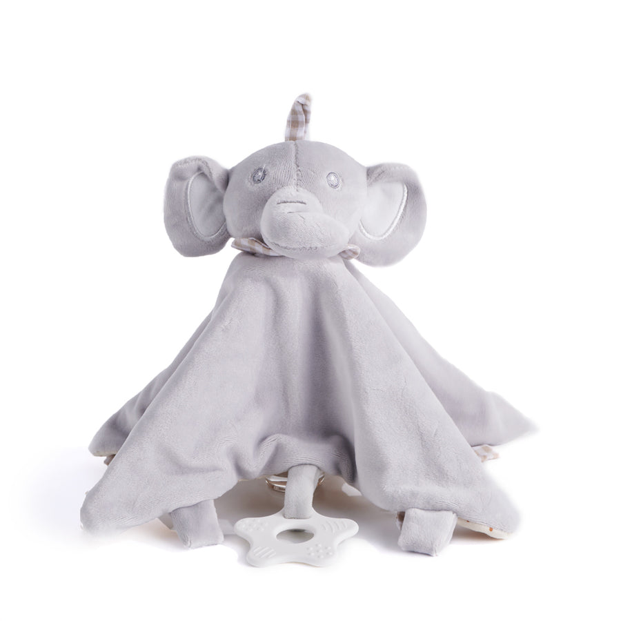 Grey Plush Elephant Blanket - Toronto Blooms - Baby Gifts delivery, plush toy, baby toy, teething toy, stuffed animal toy